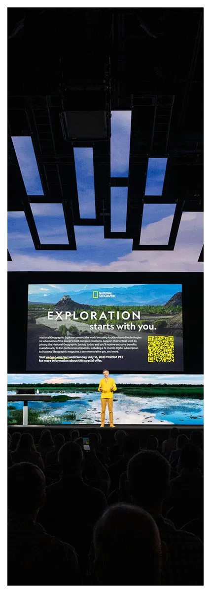 LED screen close-up at a live event